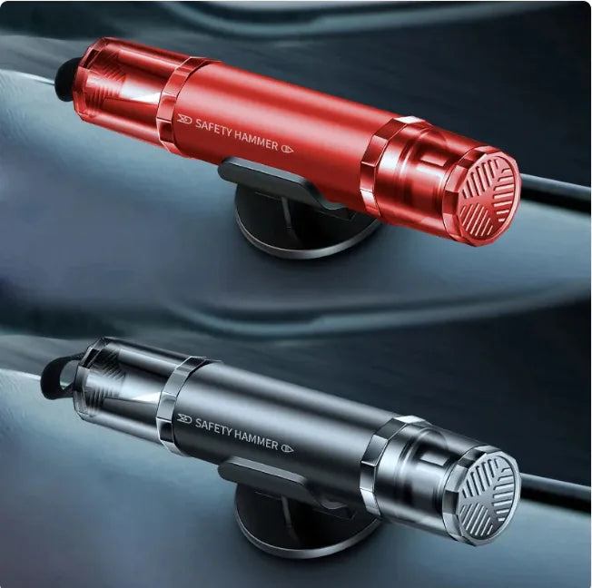 Dual Hero Safe Car Emergency Hammer & Seat Belt Cutter - Bellarte Enchanté Dual Hero Safe Car Emergency Hammer & Seat Belt Cutter